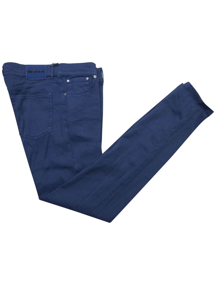 Kiton Kiton Blue Linen Cotton Ea Jeans Blue 000