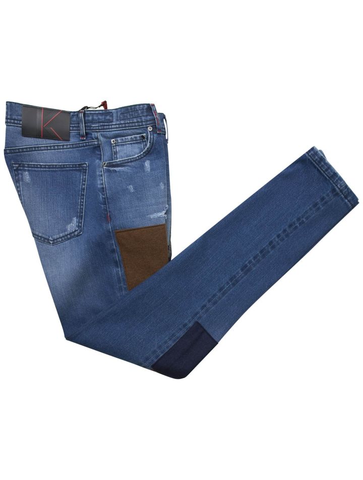 Kiton Kiton Blue Cotton Ea Jeans Limited Edition 03 Of 03 Blue 000