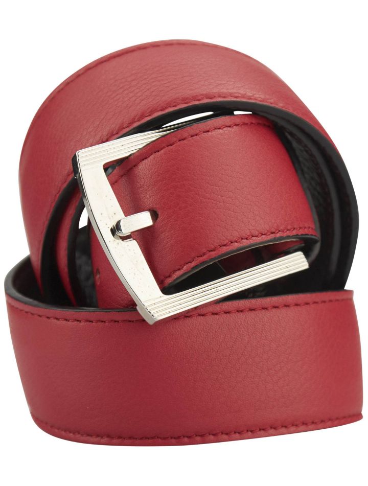 Kiton Kiton Red Leather Belt Red 000