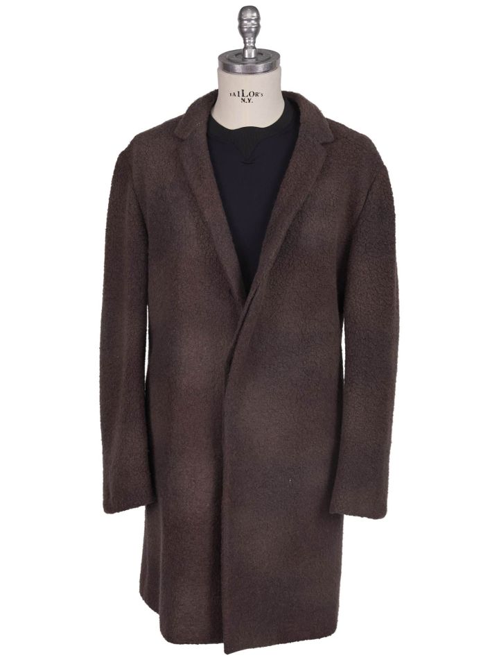 KNT Kiton Knt Brown Wool Cashmere PL Overcoat Brown 000