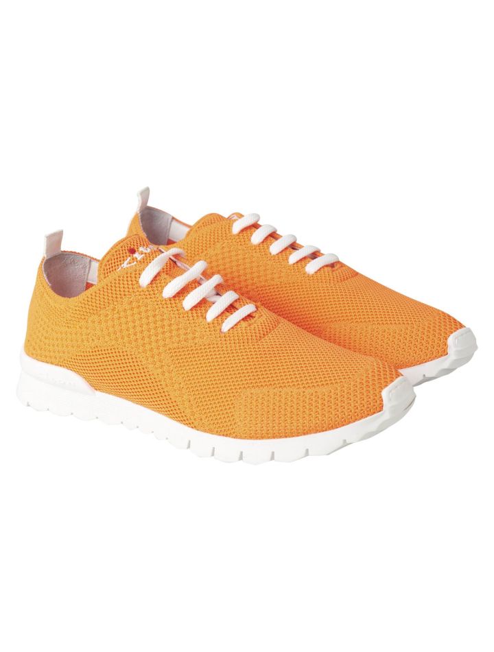 Kiton Kiton Orange Cotton Ea Sneaker Fits Orange 000