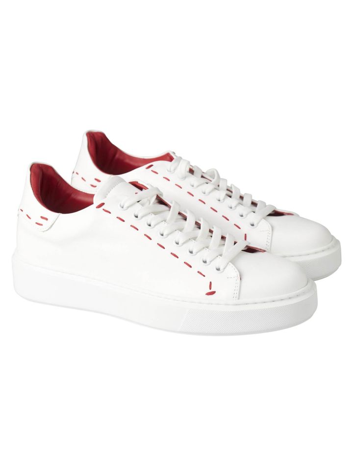 Kiton Kiton White Leather Sneaker White 000