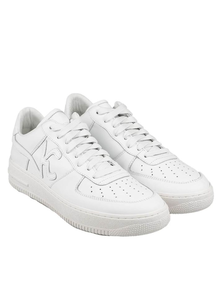 KNT KNT Kiton White Leather Sneakers White 000