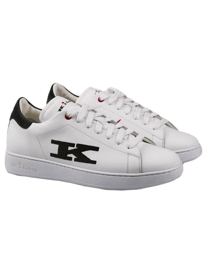 Kiton Kiton White Leather Sneakers White 000