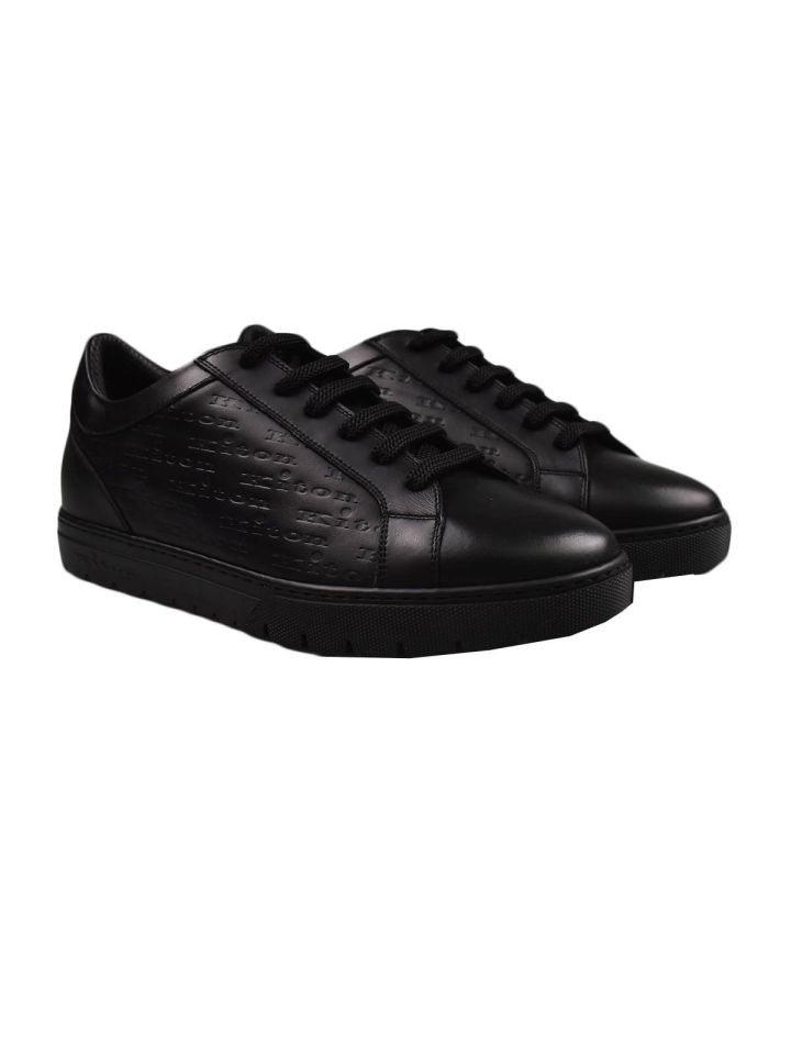 Kiton Kiton Black Leather Calf Shoes Black 000