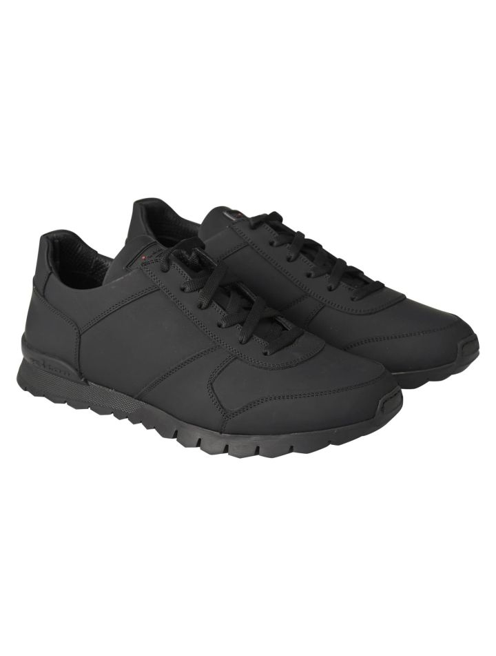 Kiton Kiton Black Leather Sneaker Black 000
