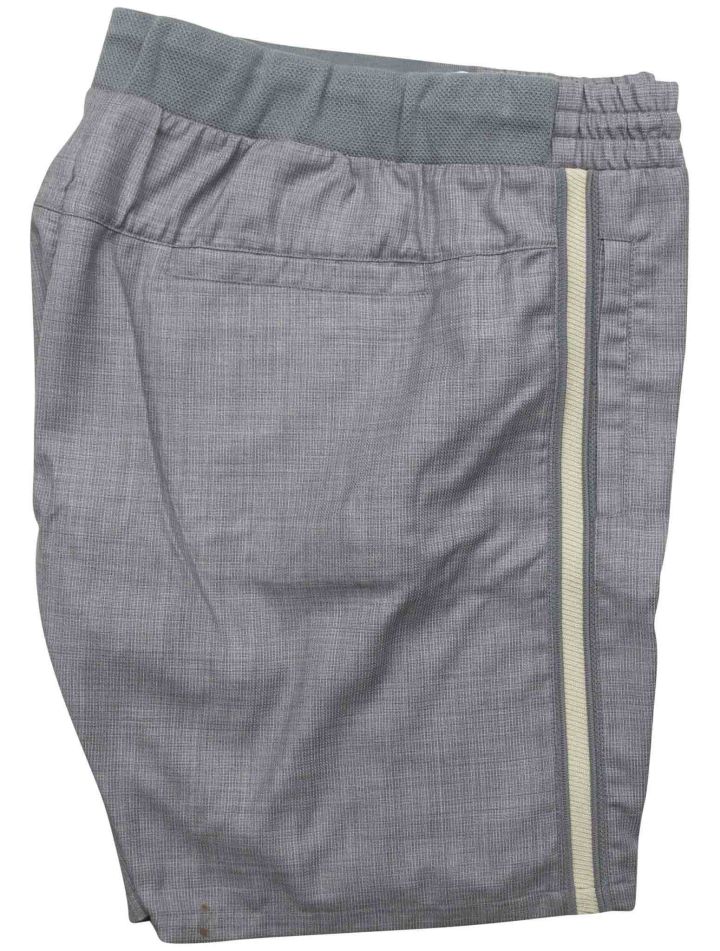 Kiton Kiton Gray Virgin Wool Pa Short Pants Gray 000