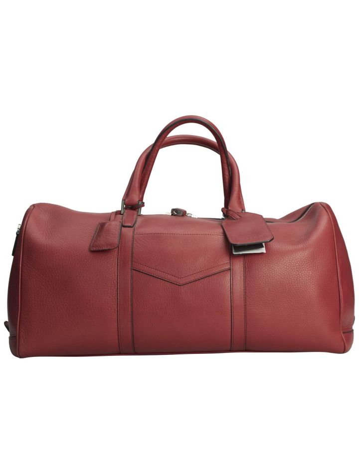 Kiton Kiton Red Leather Travelbag Red 000