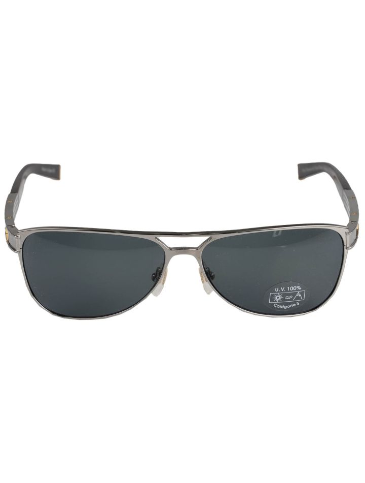 Zilli Zilli Silver Black Titanium Acetate Sunglasses Silver / Black 000