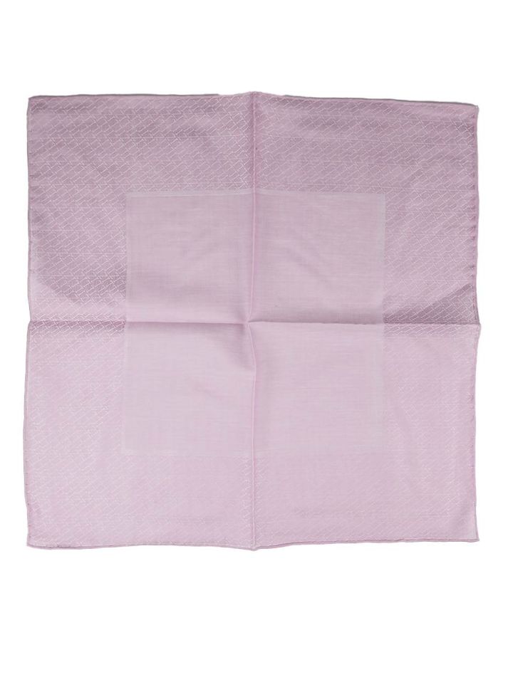 Zilli Zilli Pink Cotton Pocket Square Pink 000