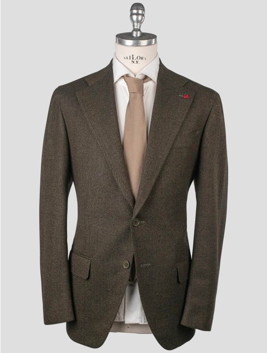 Isaia Isaia Green Wool Cashmere Blazer Green 000