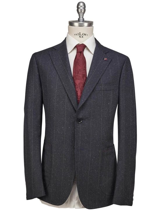 Isaia Isaia Blue Wool Silk Suit Blue 000