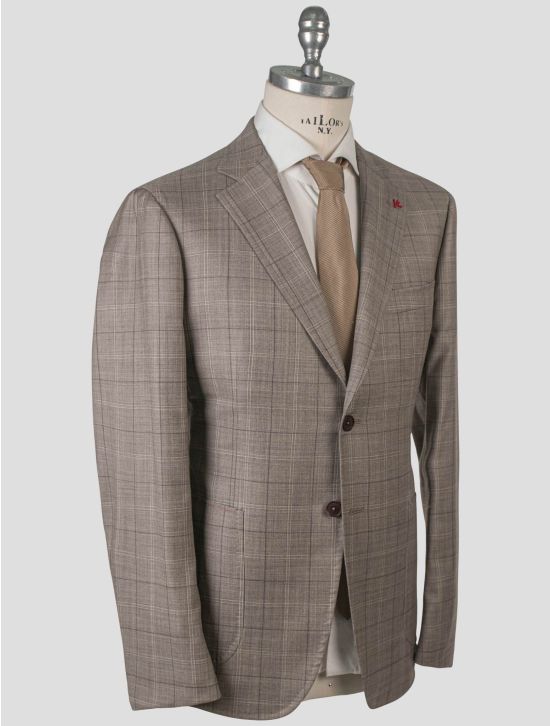 Isaia Isaia Beige Wool Suit Beige 001