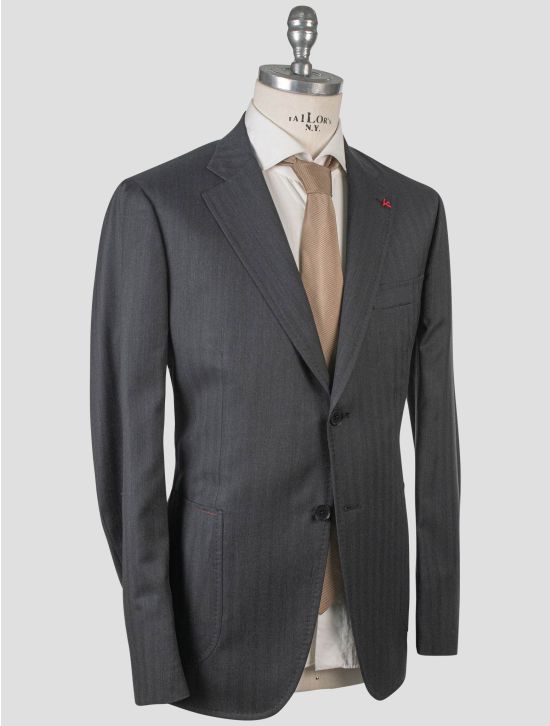 Isaia Isaia Gray Wool Suit Gray 001