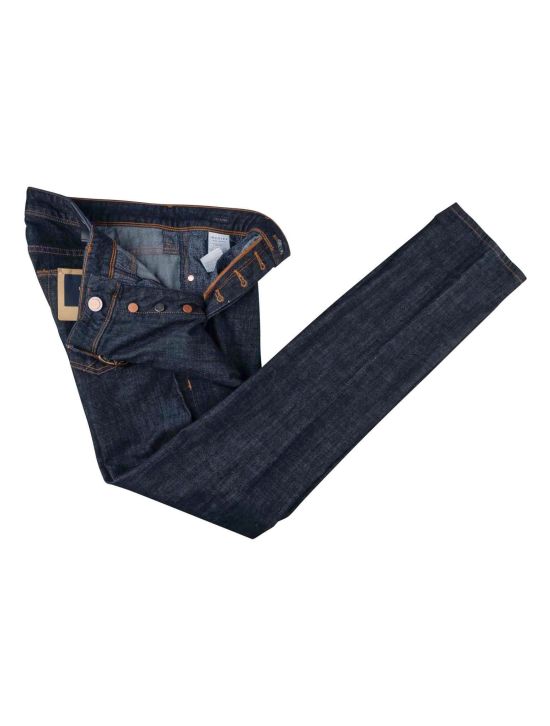 Incotex Incotex Dark Blue Cotton Ea Jeans Dark Blue 001