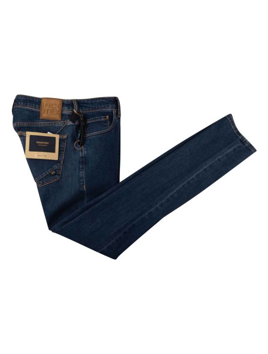 Incotex Incotex Dark Blue Cotton Pl Ea Jeans Dark Blue 000