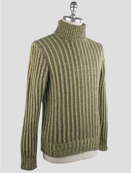 Gran Sasso Gran Sasso Green Virgin Wool Sweater Turtleneck Green 001