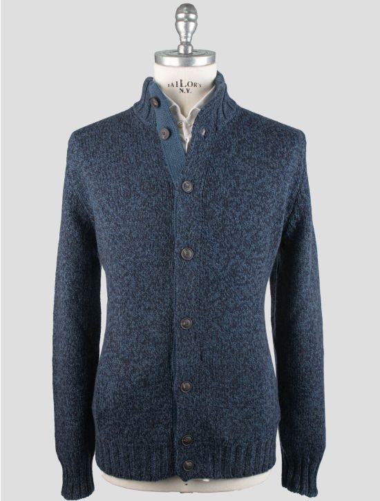 Gran Sasso Gran Sasso Blue Virgin Wool Sweater Cardigan Blue 000