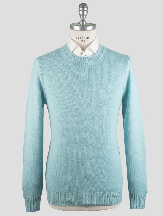 Gran Sasso Gran Sasso Light Blue Virgin Wool Sweater Crewneck Light Blue 000