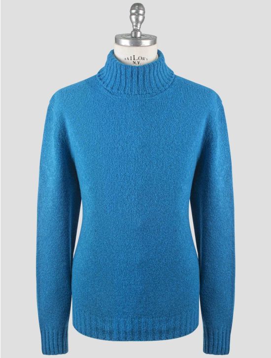 Gran Sasso Gran Sasso Blue Virgin Wool Pa Sweater Turtleneck Blue 000