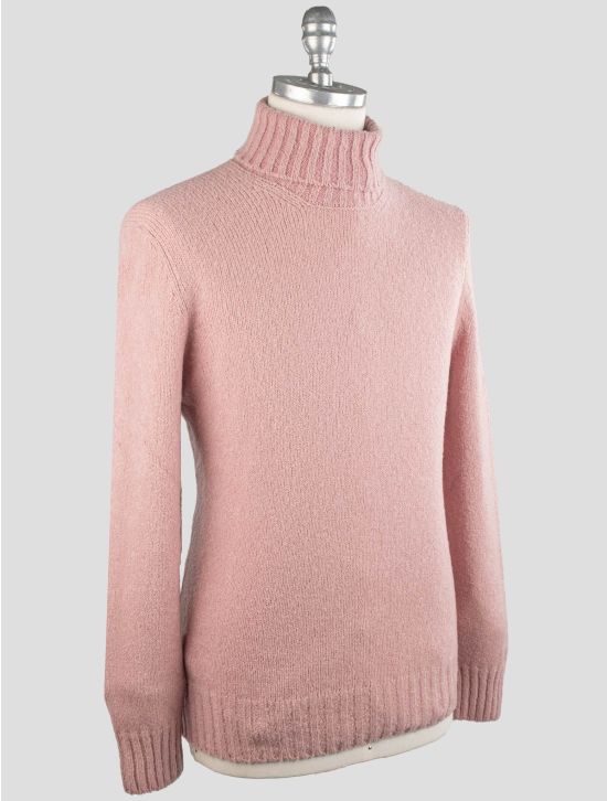 Gran Sasso Gran Sasso Pink Virgin Wool Pa Sweater Turtleneck Pink 001