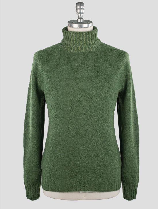 Gran Sasso Gran Sasso Green Virgin Wool Pa Sweater Turtleneck Green 000