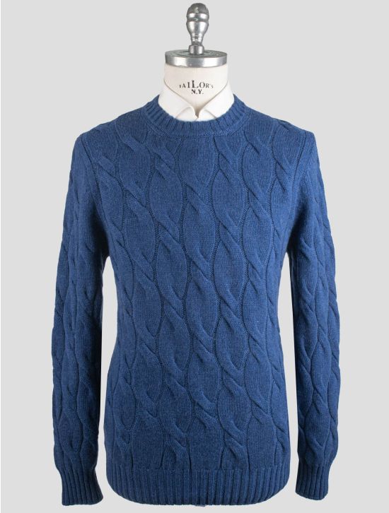 Gran Sasso Gran Sasso Blue Cashmere Sweater Crewneck Blue 000