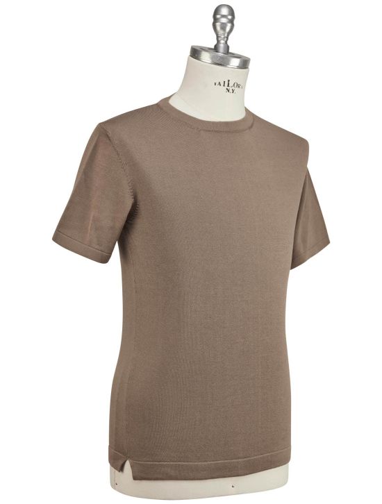 Luigi Borrelli Luigi Borrelli Brown Cotton T-Shirt Brown 001