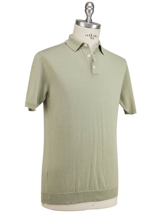 Luigi Borrelli Luigi Borrelli Green Cotton Polo Green 001