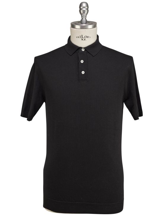 Luigi Borrelli Luigi Borrelli Black Cotton Polo Black 000