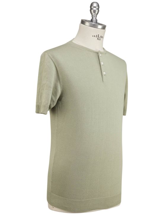 Luigi Borrelli Luigi Borrelli Green Cotton Polo Green 001