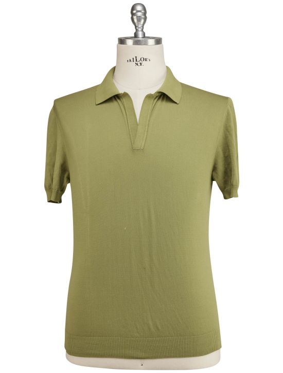 Luigi Borrelli Luigi Borrelli Green Cotton Polo Green 000