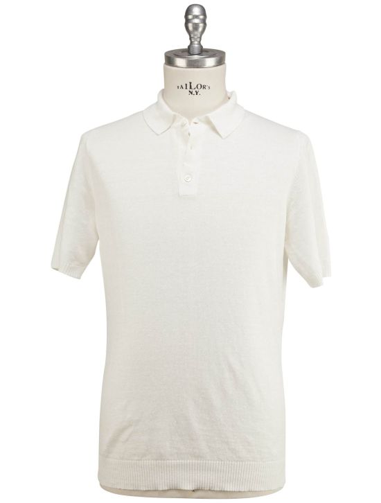 Luigi Borrelli Luigi Borrelli White Linen Cotton Polo White 000