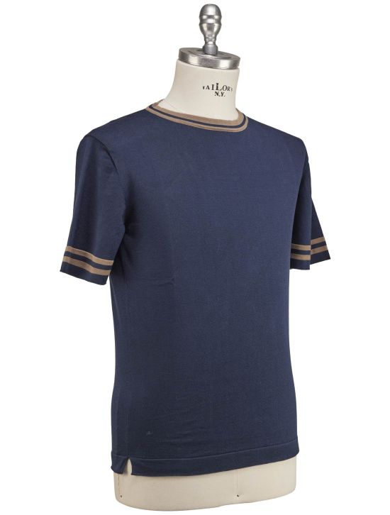 Luigi Borrelli Luigi Borrelli Blue Cotton T-Shirt Blue 001