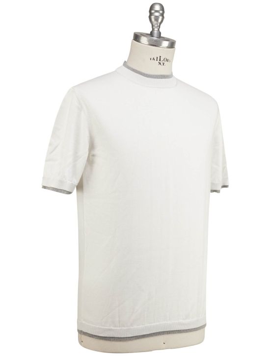 Luigi Borrelli Luigi Borrelli White Cotton T-shirt White 001