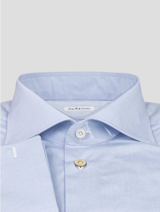 Kiton Kiton Light Blue Cotton Shirt Light Blue 001