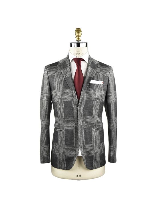 KNT KNT KITON Gray Cashmere Coton Po Blazer Gray 000