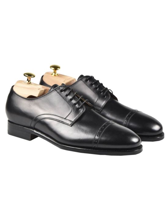 Kiton KITON Black Leather Dress Shoes Black 000