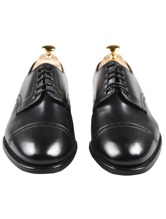 Kiton KITON Black Leather Dress Shoes Black 001