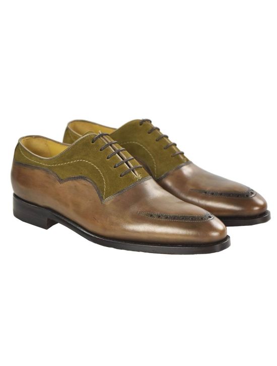 Kiton KITON Green Leather Dress Shoes Green 000