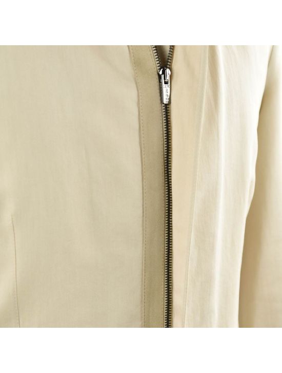 Kiton KITON Beige Cotton Silk Overcoat Beige 001