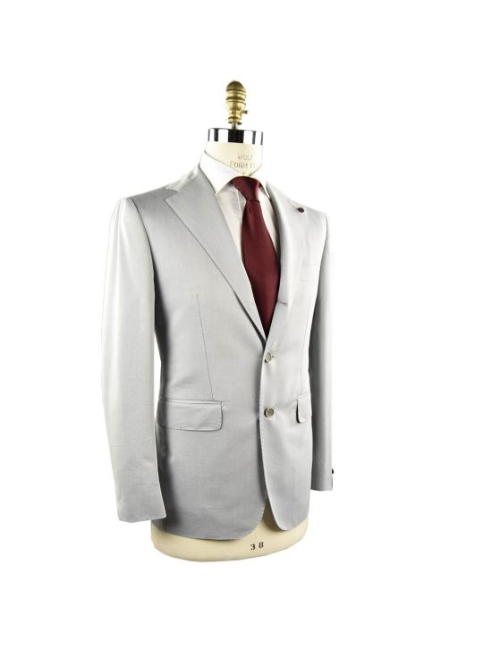 Sartoria Partenopea SARTORIA PARTENOPEA Gray Cotton Blazer Gray 001