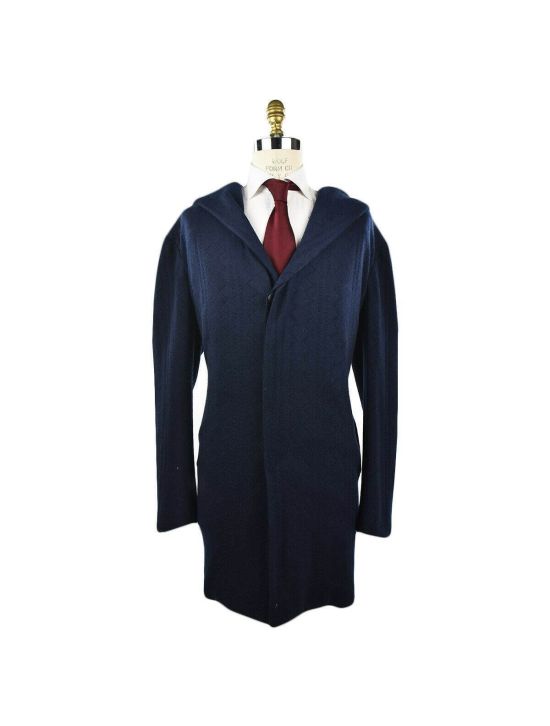 KNT KNT KITON Blue Cashmere Overcoat ECSTASY Blue 000