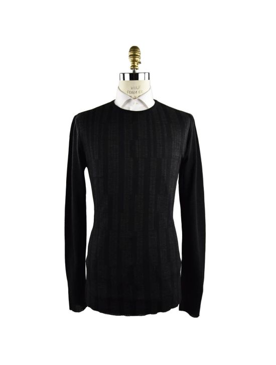 KNT KNT Kiton sweater crewneck Black/Gray 000