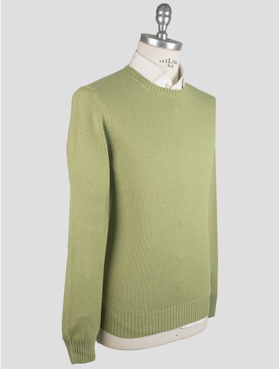 Gran Sasso Gran Sasso Green Virgin Wool Sweater Crewneck Green 001