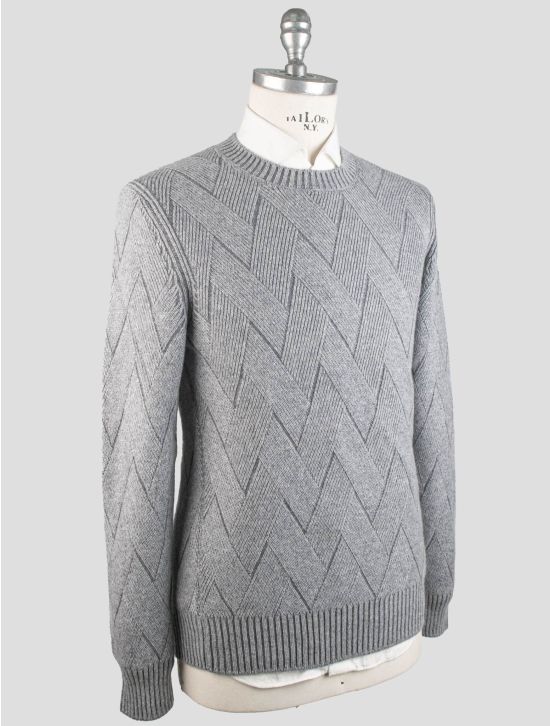 Gran Sasso Gran Sasso Gray Cashmere Sweater Crewneck Gray 001