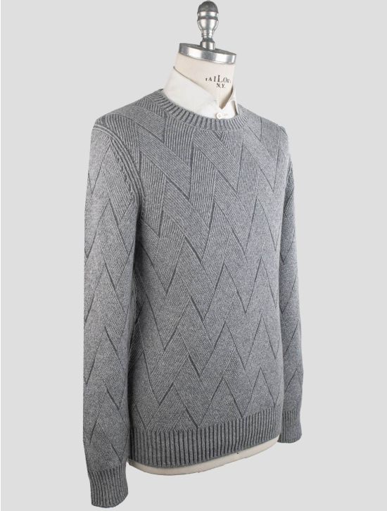 Gran Sasso Gran Sasso Gray Cashmere Sweater Crewneck Gray 001