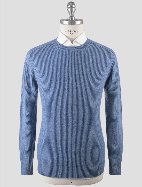 Gran Sasso Gran Sasso Blue Cashmere Sweater Crewneck Blue 000