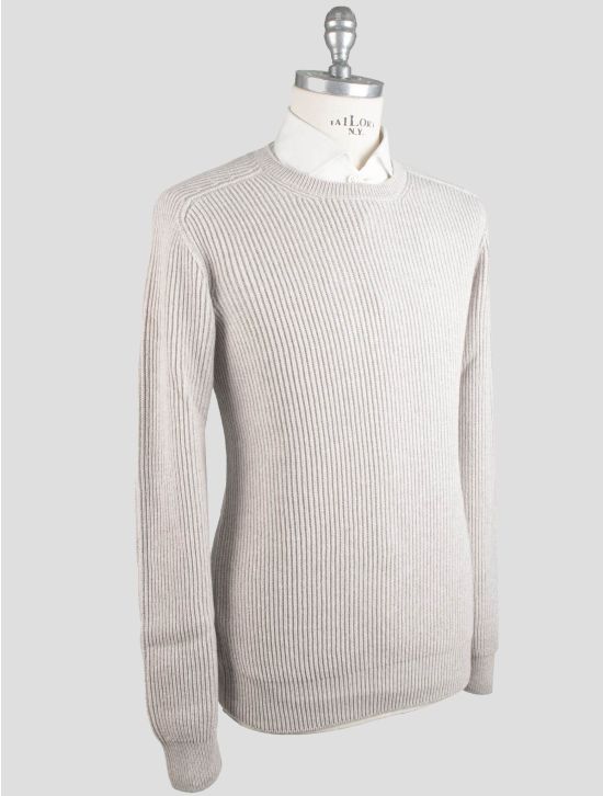 Gran Sasso Gran Sasso Gray Virgin Wool Viscose Cashmere Sweater Crewneck Gray 001