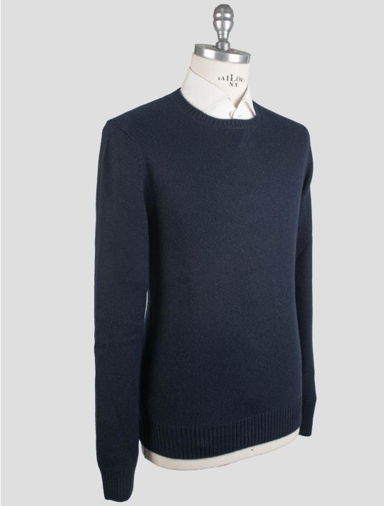 Gran Sasso Gran Sasso Blue Cashmere Sweater Crewneck Blue 001